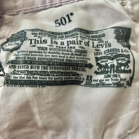 Levis Jeans Womens Size 29 Purple Black Tab Raw Hems 29X26 Cotton Denim - Picture 4 of 14